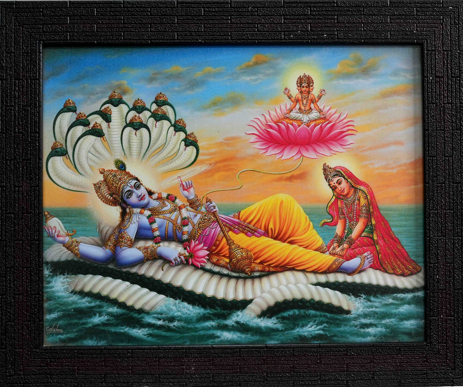 Laxmi Narayan Photo Frame 400